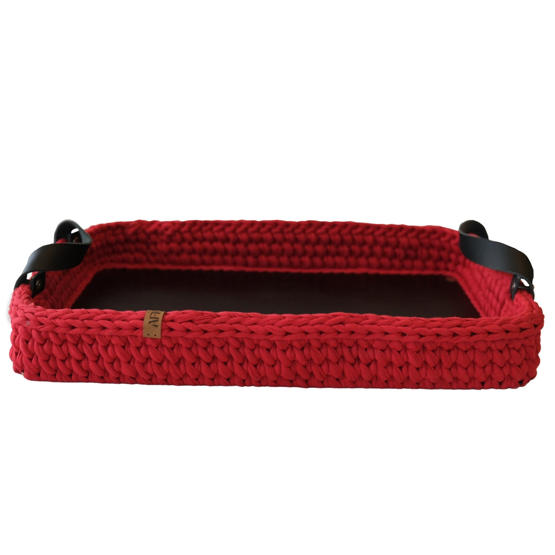 Rectangle Crochet Serving Tray
