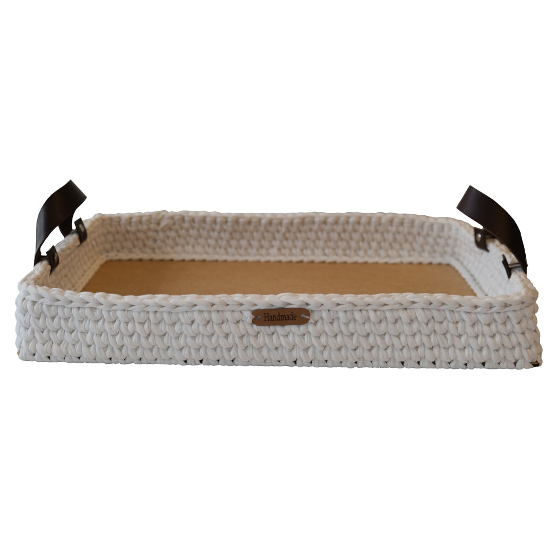 Rectangle Crochet Serving Tray