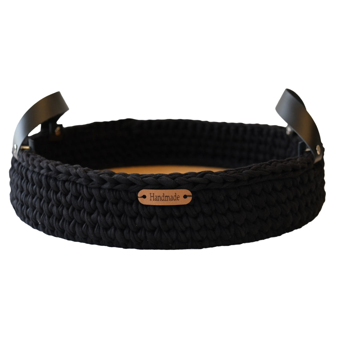 Round Crochet Serving Tray