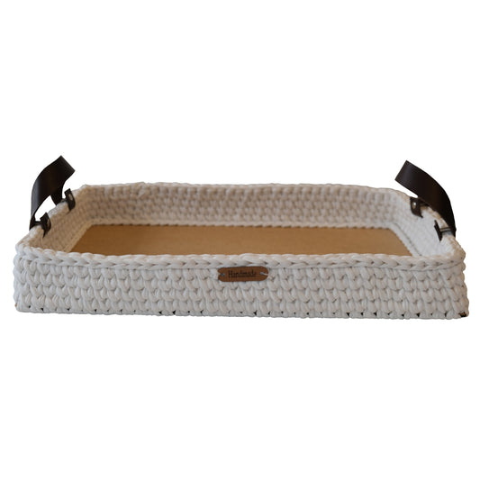 Rectangle Crochet Serving Tray
