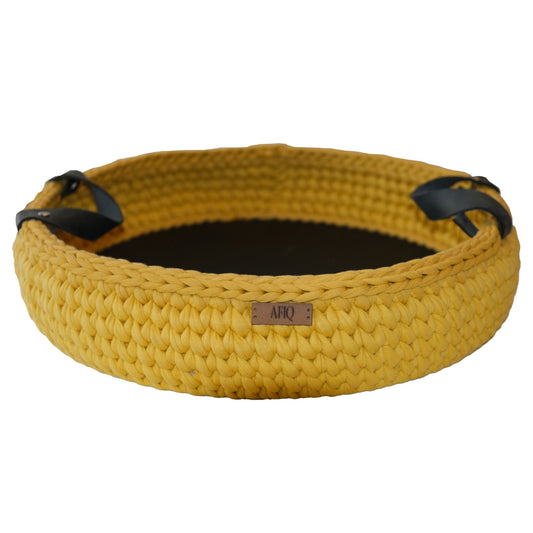 Round Crochet Serving Tray